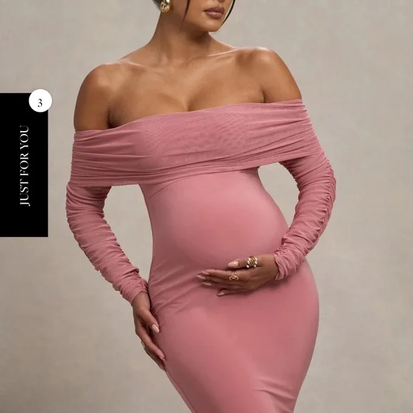 Club L London | Dresses | Club L London Pink Offshoulder Maternity Dress | Poshmark Club L London | Dresses | Club L London Pink Offshoulder Maternity Dress | Poshmark